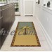 Ottomanson Sara's Kitchen Tropical Palm Tree Bathroom Mat Non-Slip Runner Rug, Multicolor, 20" X 59"   550563987